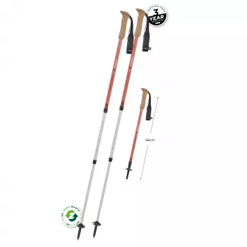 Komperdell Highlander Zero Bastoncini da Trekking - Burnt Orange (Coppia)