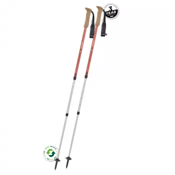 Komperdell Highlander Zero Bastoncini da Trekking - Burnt Orange (Coppia)