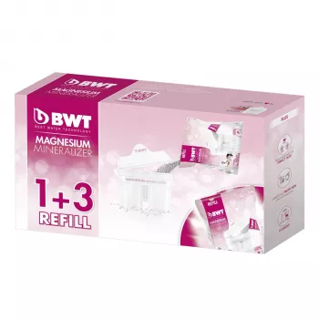BWT 814544 Longlife Refill 1+3 caraffa filtrante rosa/bianco
