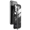 Wozinsky Custodia magnetica completa 360 protezione anteriore e posteriore con vetro integrato per Samsung Galaxy A72 4G nero-trasparente