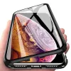 Wozinsky Custodia magnetica completa 360 protezione anteriore e posteriore con vetro integrato per Samsung Galaxy A72 4G nero-trasparente