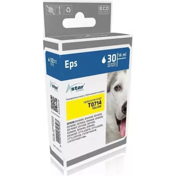 ASTAR cartuccia d'inchiostro compatibile gialla (alternativa a Epson T0714)