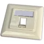 Wirewin Keystone presa da incasso per 1 modulo, compatibile con placche, RAL9010 bianco puro (WKS OUTLET 1)