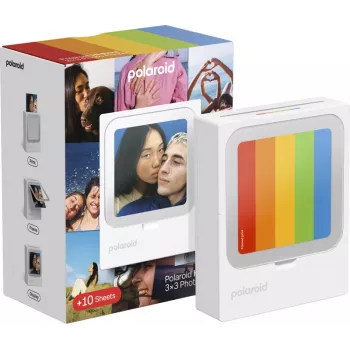 Polaroid Hi-Print 3x3 stampante fotografica Bluetooth portatile + 10 fogli cartuccia