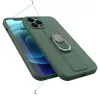 HURTEL Ring Case cover in silicone con anello portadito e supporto per Xiaomi Poco X4 Pro 5G blu