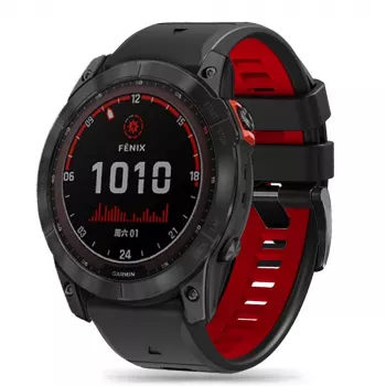 TECH-PROTECT ICONBAND PRO Garmin Fenix 3 / 5X / 3HR / 5X Plus / 6X / 6X Pro / 7X nero/rosso