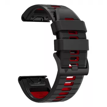 TECH-PROTECT ICONBAND PRO Garmin Fenix 3 / 5X / 3HR / 5X Plus / 6X / 6X Pro / 7X nero/rosso