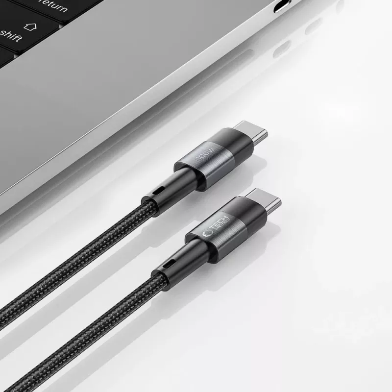 TECH-PROTECT ULTRABOOST cavo USB-C a USB-C PD 100W / 5A 3m grigio