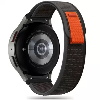 TECH-PROTECT nylon Samsung Galaxy Watch 4 / 5 / 5 Pro / 6 / 7 / FE nero/arancione