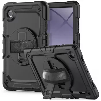 Tech-Protect Solid360 custodia per Samsung Galaxy Tab A9+/A11+ PLUS 11.0 X210/X215/X216/X230/X235/X236, nero