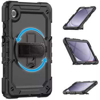 Tech-Protect Solid360 custodia per Samsung Galaxy Tab A9+/A11+ PLUS 11.0 X210/X215/X216/X230/X235/X236, nero