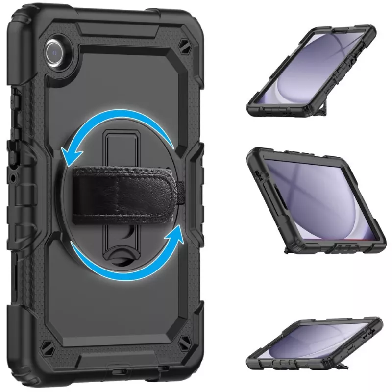 Tech-Protect Solid360 custodia per Samsung Galaxy Tab A9+/A11+ PLUS 11.0 X210/X215/X216/X230/X235/X236, nero
