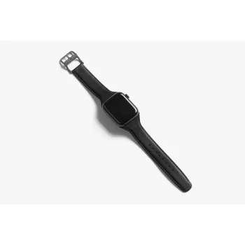 Bellroy Classic Leather Band per Apple Watch, nero, 40mm, 41mm, 38mm, 42mm (Serie 10/11)
