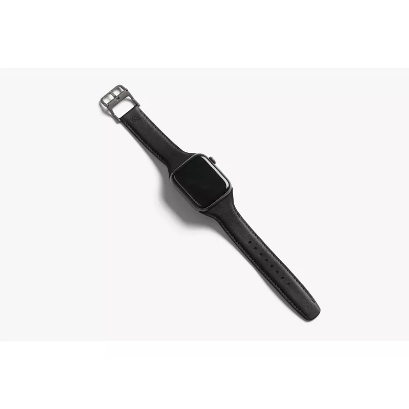 Bellroy Classic Leather Band per Apple Watch, nero, 40mm, 41mm, 38mm, 42mm (Serie 10/11)