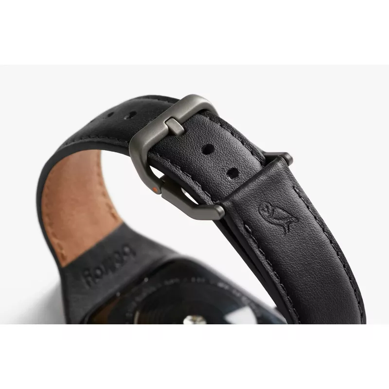 Bellroy Classic Leather Band per Apple Watch, nero, 40mm, 41mm, 38mm, 42mm (Serie 10/11)