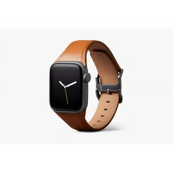 Bellroy Classic Leather Band per Apple Watch, marrone, 40mm, 41mm, 38mm, 42mm (Serie 10/11)