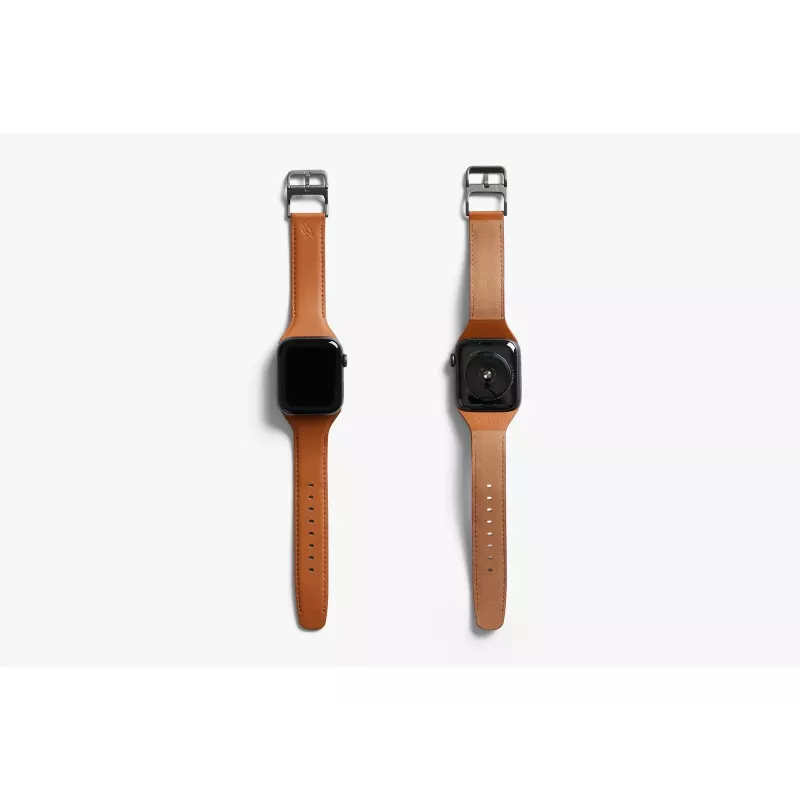 Bellroy Classic Leather Band per Apple Watch, marrone, 40mm, 41mm, 38mm, 42mm (Serie 10/11)