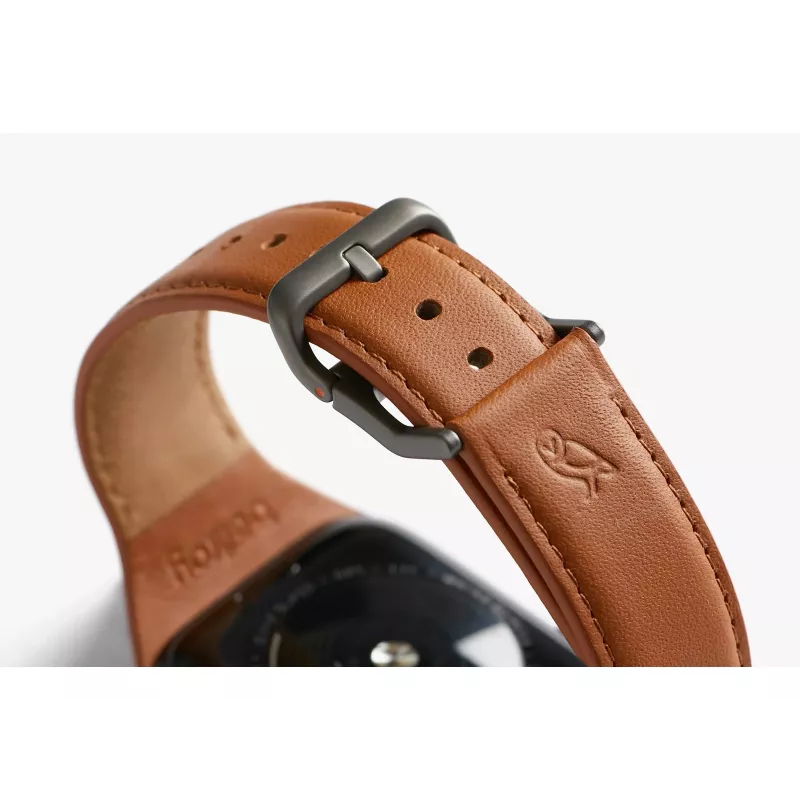Bellroy Classic Leather Band per Apple Watch, marrone, 40mm, 41mm, 38mm, 42mm (Serie 10/11)