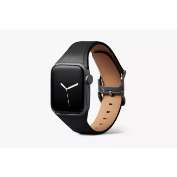 Bellroy Classic Leather Band per Apple Watch, nero, 44mm, 45mm, 42mm (Series 1/2/3), 49mm, 46mm