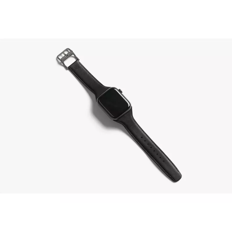 Bellroy Classic Leather Band per Apple Watch, nero, 44mm, 45mm, 42mm (Series 1/2/3), 49mm, 46mm