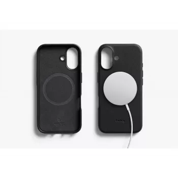 Bellroy Leather Case per iPhone 16, nero
