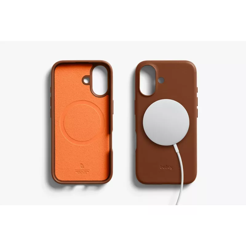 Custodia in pelle Bellroy per iPhone 16, marrone