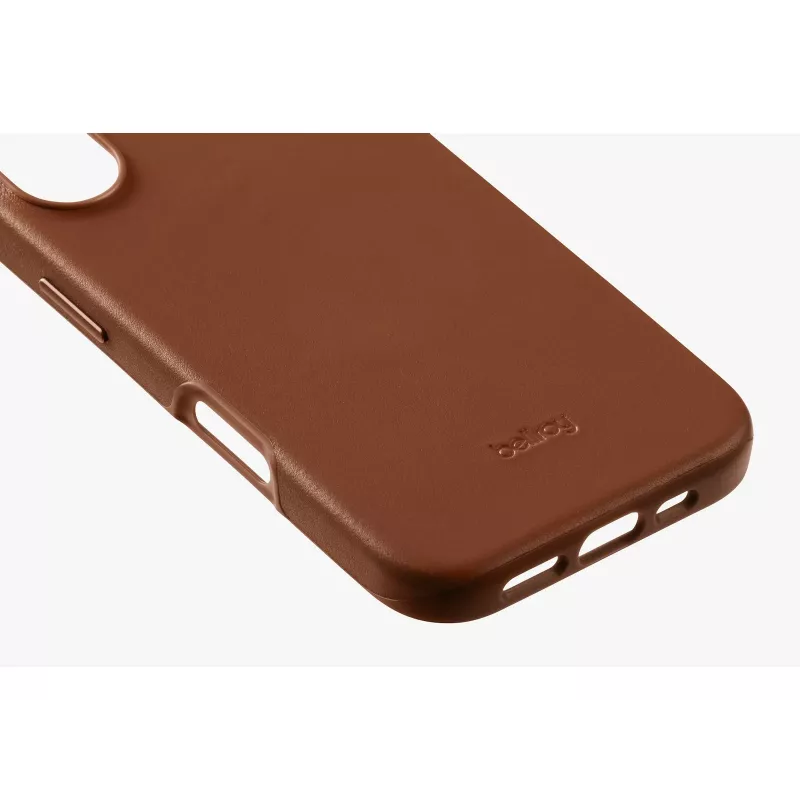 Custodia in pelle Bellroy per iPhone 16, marrone