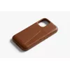 Bellroy Leather Card Case per iPhone 16 Plus, marrone