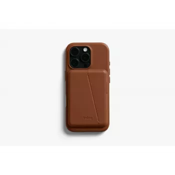 Custodia in pelle Bellroy con portafoglio magnetico per iPhone 16 Pro, marrone