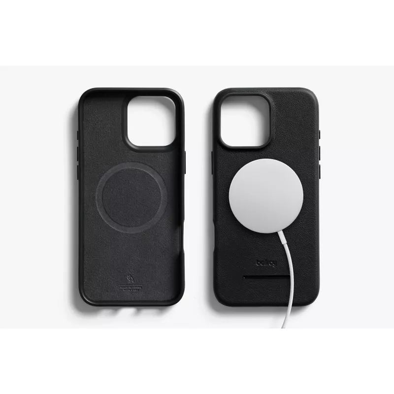 Custodia in pelle Bellroy con portafoglio magnetico per iPhone 16 Pro Max, nero