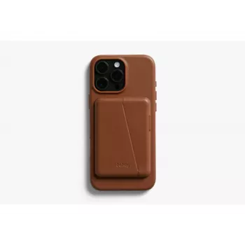 Bellroy Custodia in pelle con portafoglio magnetico per iPhone 16 Pro Max, marrone