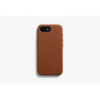 Bellroy Leather Case per iPhone 16e, marrone