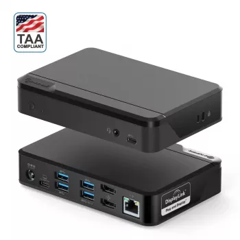 ALOGIC Universal Twin HD Docking Station - USB-C e USB-A - nero