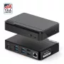 ALOGIC Universal Twin HD Docking Station - USB-C e USB-A - nero
