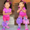 MADMIA Calzini al ginocchio per bambini Coco In Parris Puppy orecchie in peluche 3D MM172