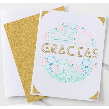 Cricut Glitter Gel Pens per plotter da taglio, colori assortiti, inchiostro gel - 0,8 mm, confezione da 12