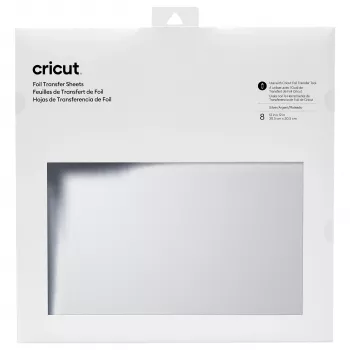 Cricut foglio vinile transfer 30,5 cm x 30,5 cm argento metallizzato lucido