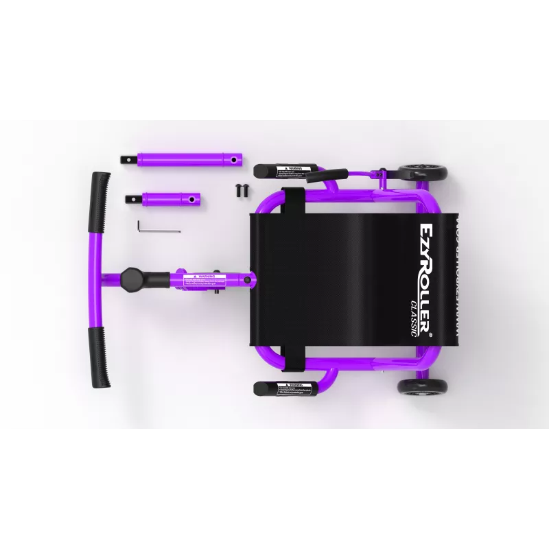 EzyRoller Classic go-kart a pedali per bambini 3-12 anni viola