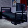 XROCKER letto singolo gaming nero