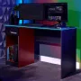 XROCKER scrivania da gaming grigio-rosso
