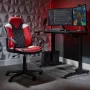 X Rocker Saturn 5120101 sedia da ufficio gaming per ragazzi, fino a 100 kg, nero/rosso