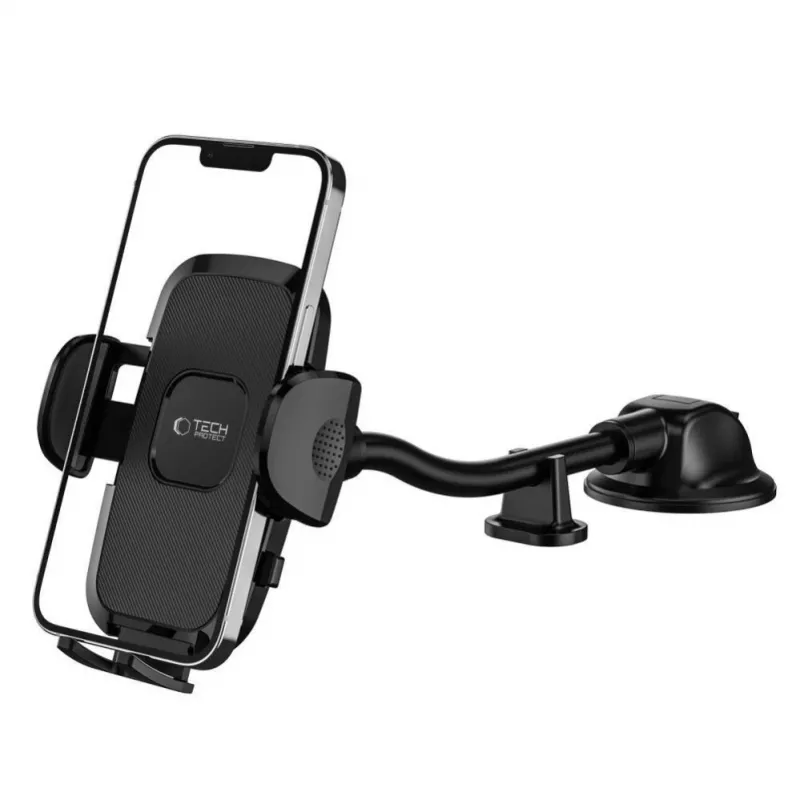 TECH-PROTECT V3 supporto universale per auto a braccio lungo per parabrezza e cruscotto nero