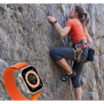 Tech-Protect Nylon Pro Sport Loop per Apple Watch 4 / 5 / 6 / 7 / 8 / SE / Ultra (42 / 44 / 45 / 49mm) arancione