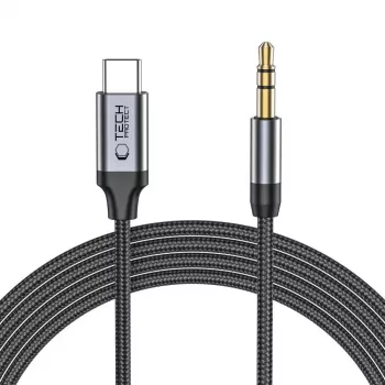 TECH-PROTECT ULTRABOOST cavo audio USB-C a mini jack 3,5 mm 100 cm nero