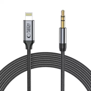 TECH-PROTECT UltraBoost cavo Lightning a mini jack AUX 3.5mm 100cm nero