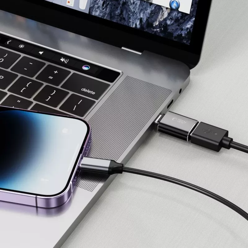 TECH-PROTECT ULTRABOOST Adattatore Lightning a USB OTG nero