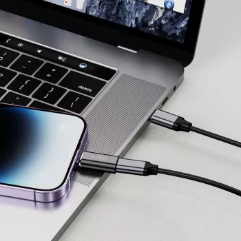 TECH-PROTECT ULTRABOOST Adattatore Lightning a USB-C nero