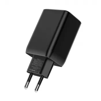 TECH-PROTECT C65W Alimentatore da Rete 3 Porte PD 65W / QC3.0 nero