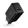 TECH-PROTECT C65W Alimentatore da Rete 3 Porte PD 65W / QC3.0 nero