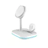 TECH-PROTECT QI15W-A27 caricabatterie wireless magnetico MagSafe 3IN1 bianco